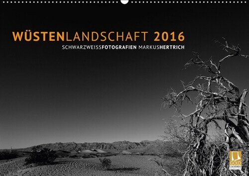 Wustenlandschaft 2018 Schwarzweiss (Wandkalender 2018 DIN A2 quer) (Calendar)