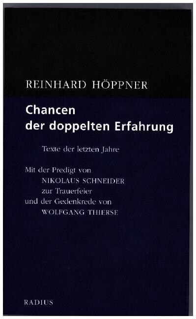 Chancen der doppelten Erfahrung (Paperback)