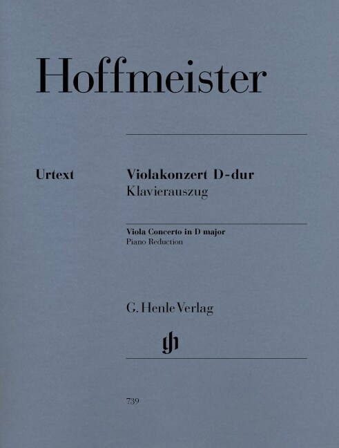 Violakonzert D-Dur, Klavierauszug (Sheet Music)