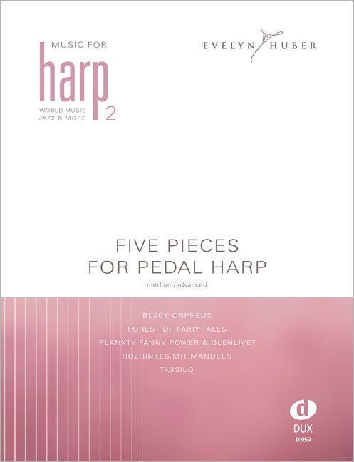 Five Pieces For Pedal Harp, medium/advanced (Sheet Music)