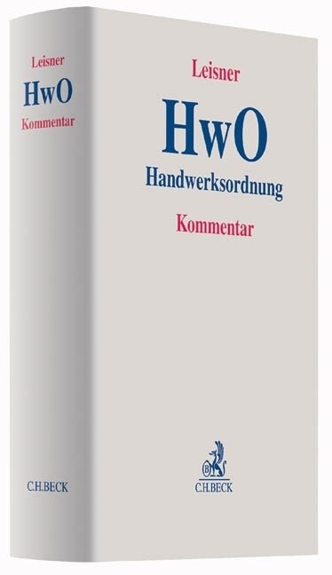 Handwerksordnung (HwO), Kommentar (Hardcover)
