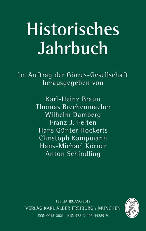 Historisches Jahrbuch. Jg.132 (Hardcover)