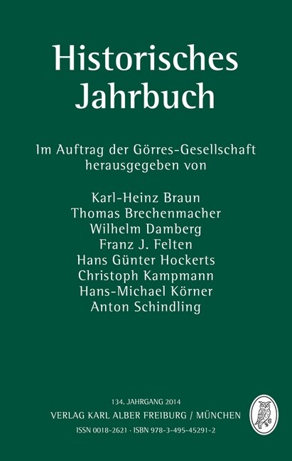 Historisches Jahrbuch. Jg.134 (Hardcover)