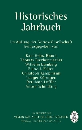 Historisches Jahrbuch: 135. Jahrgang 2015 (Hardcover)