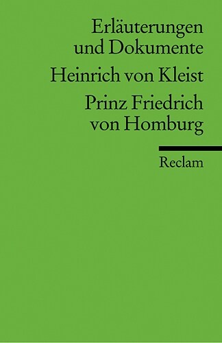 Heinrich von Kleist Prinz Friedrich von Homburg (Paperback)