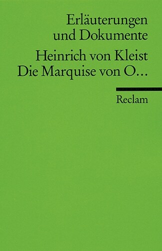 Heinrich von Kleist Die Marquise von O . . . (Paperback)