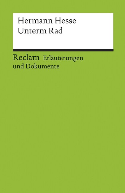 Hermann Hesse Unterm Rad (Paperback)