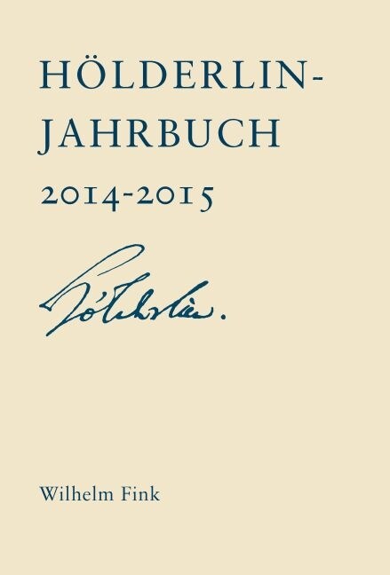 Holderlin-Jahrbuch 2014-2015 (Paperback)