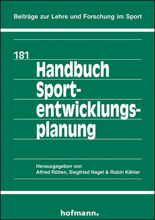 Handbuch Sportentwicklungsplanung (Paperback)