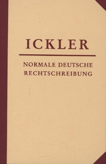 Normale deutsche Rechtschreibung (Hardcover)