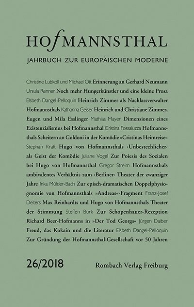 Hofmannsthal Jahrbuch zur Europaischen Moderne (Paperback)