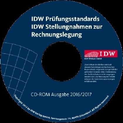 IDW Prufungsstandards (IDW PS), IDW Stellungnahmen zur Rechnungslegung (IDW RS), CD-ROM (Pflichtabnahme) (CD-ROM)