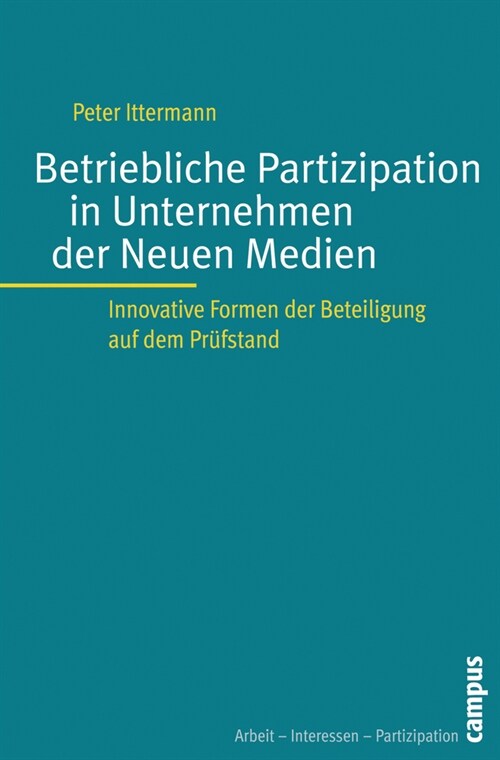 Betriebliche Partizipation in Unternehmen der Neuen Medien (Paperback)