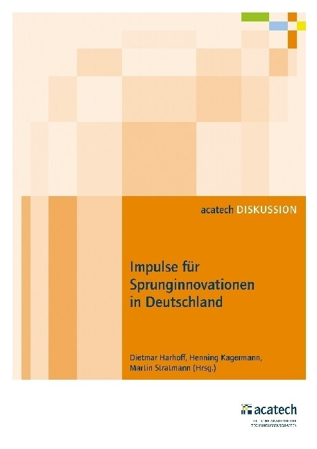 Impulse fur Sprunginnovationen in Deutschland (Pamphlet)