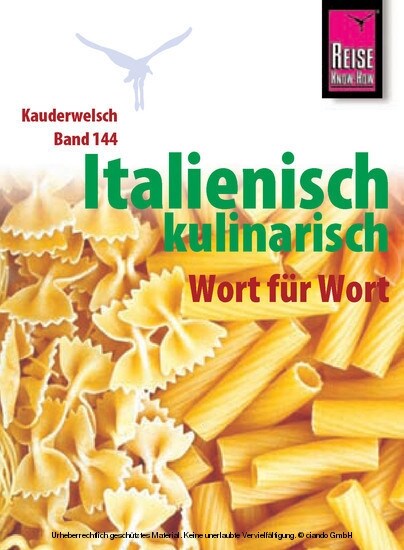 Italienisch kulinarisch Wort fur Wort (Paperback)