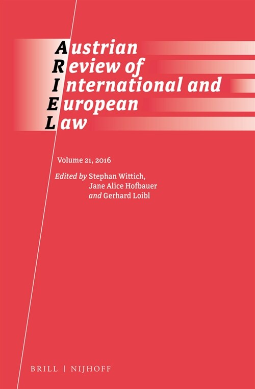 Austrian Review of International and European Law, Volume 21 (2016) (Hardcover)