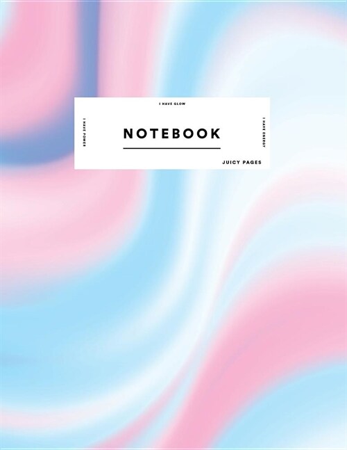 Notebook: Cute Pink Blue Gradient Holographic Journal Women and Girls ★ School Supplies ★ Personal Diary ★ Not (Paperback)