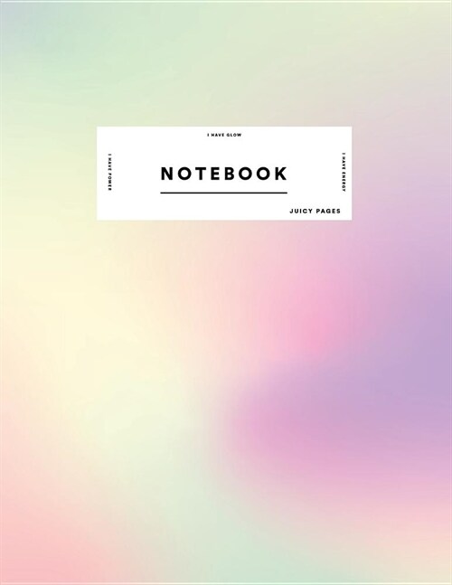 Notebook: Cute Pink Purple Green Gradient Holographic Journal Women and Girls ★ School Supplies ★ Personal Diary 	 (Paperback)