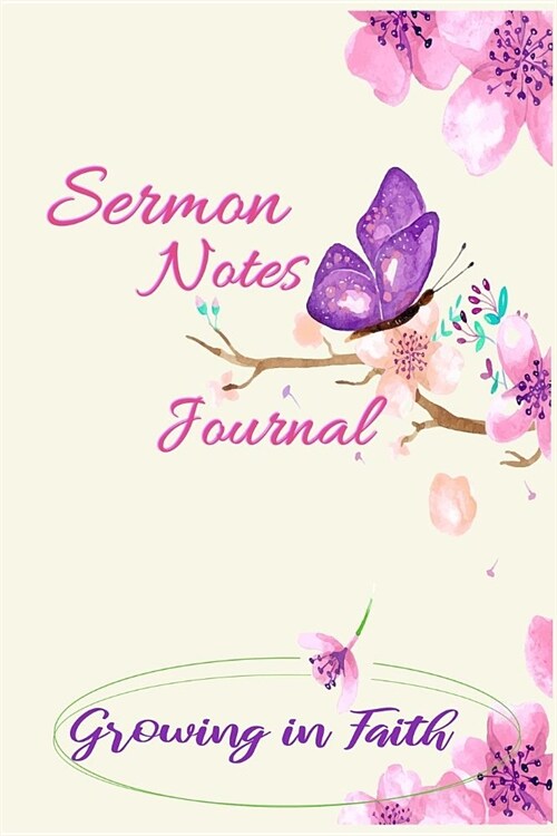 Sermon Notes Journal: A Creative Bible Notes Scripture Journal Sermon Notes on Grace (Paperback)