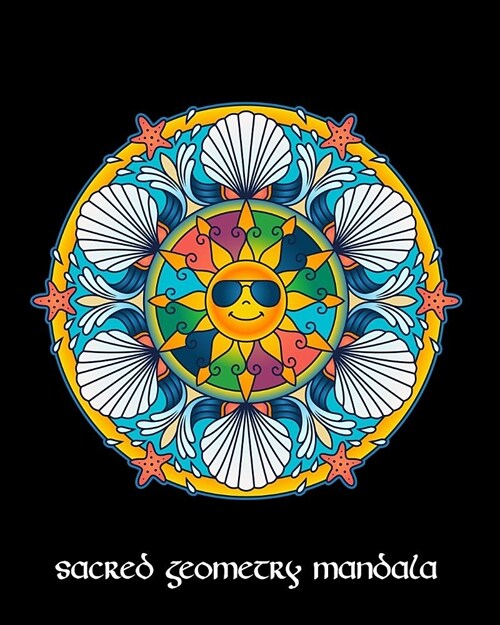 Sacred Geometry Mandala: Summer Sun Mandala Art Journal Cover, Cornell Lined Notebook . Geometric Design for Yoga, Meditation, Dream Diary or N (Paperback)