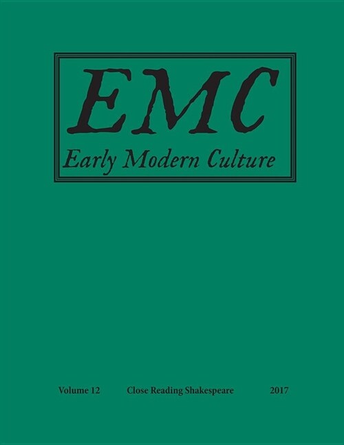 Early Modern Culture:: Vol. 12 (Paperback)