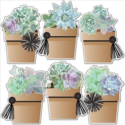 Simply Stylish Potted Succulents Cut-Outs (Other)