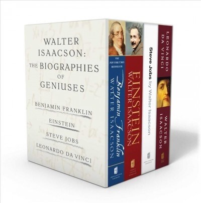 Walter Isaacson: The Genius Biographies: Benjamin Franklin, Einstein, Steve Jobs, and Leonardo Da Vinci (Paperback, Boxed Set)