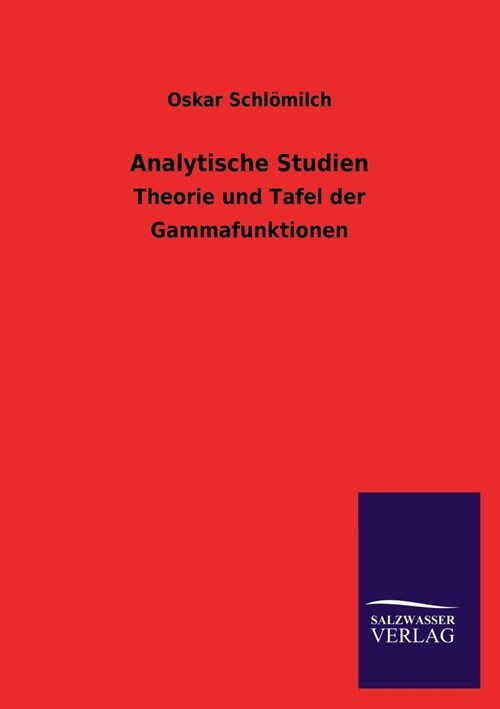 Analytische Studien (Paperback)