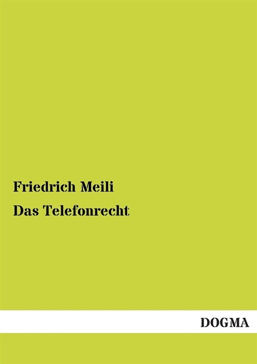 Das Telefonrecht (Paperback)