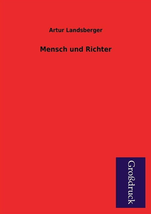 Mensch Und Richter (Paperback)