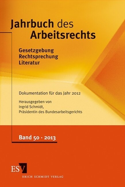 Jahrbuch des Arbeitsrechts (Hardcover)