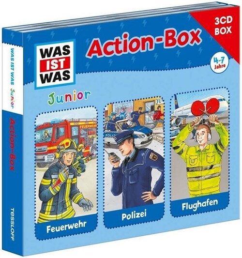 WAS IST WAS Junior Action-Box, 3 Audio-CDs (CD-Audio)