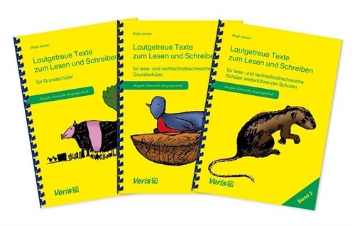 Lautgetreue Texte zum Lesen und Schreiben (Lateinische Ausgangsschrift), 3 Bde. (Paperback)