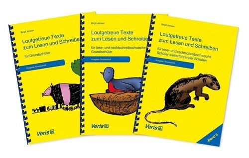 Lautgetreue Texte zum Lesen und Schreiben (Druckschrift), 3 Bde. (Paperback)