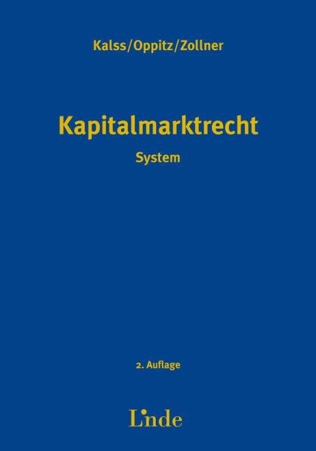 Kapitalmarktrecht (f. Osterreich) (Hardcover)