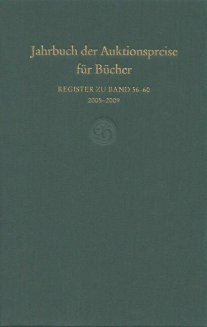 Jahrbuch der Auktionspreise fur Bucher, Handschriften und Autographen (Hardcover)