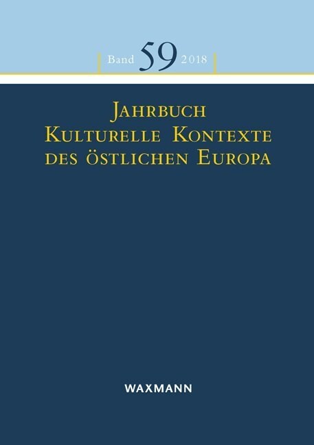 Jahrbuch Kulturelle Kontexte des ostlichen Europa (Paperback)