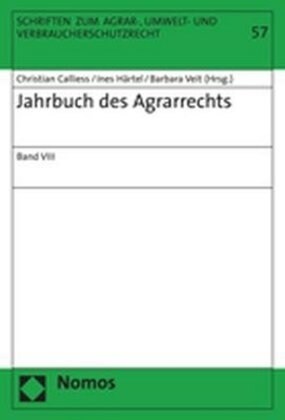 Jahrbuch des Agrarrechts. Bd.8 (Paperback)