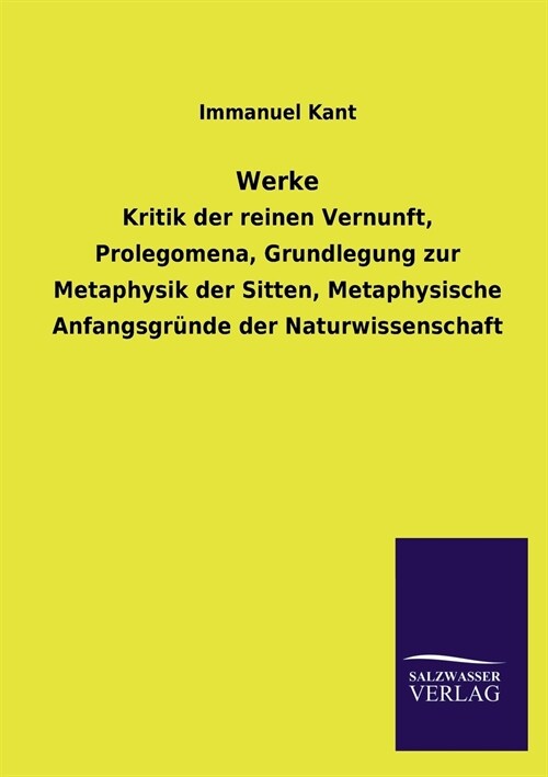 Werke (Paperback)