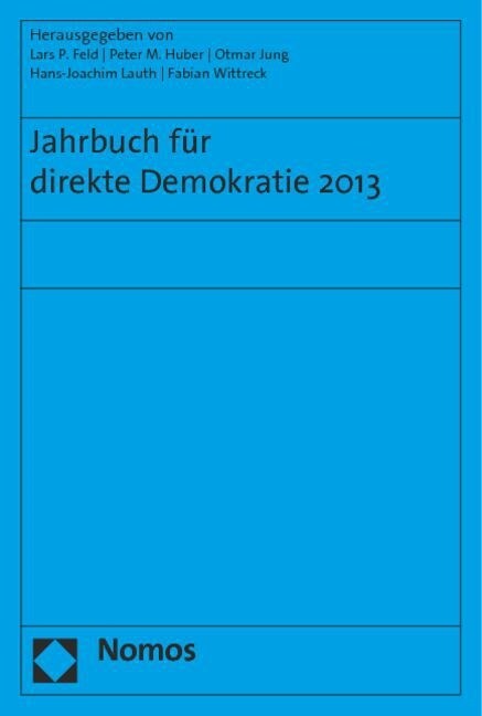 Jahrbuch fur direkte Demokratie 2013 (Paperback)