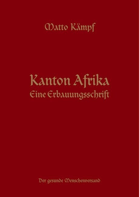 Kanton Afrika (Hardcover)