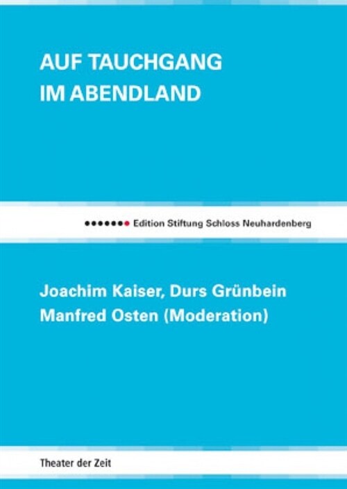 Auf Tauchgang im Abendland (Pamphlet)