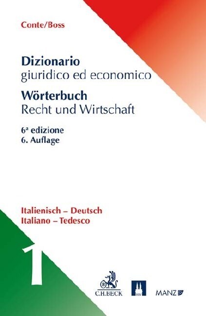 Worterbuch Recht & Wirtschaft, Italienisch-Deutsch. Tl.1 (Hardcover)