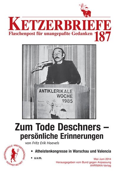 Zum Tode Deschners - personliche Erinnerungen (Paperback)