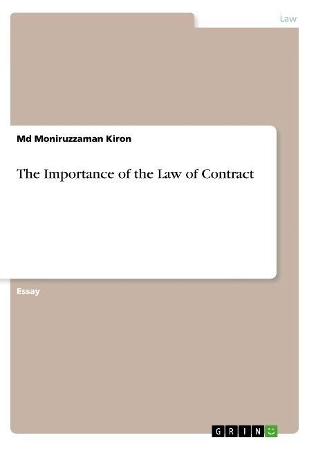 The Importance of the Law of Contract (Paperback)