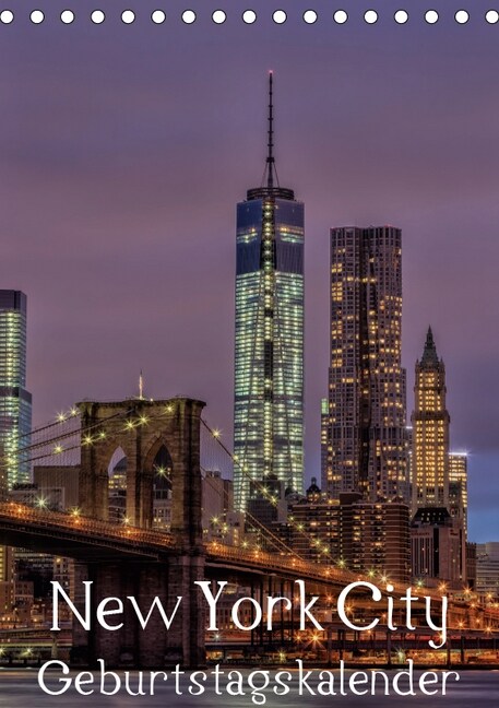 New York City Geburtstagskalender (Tischkalender 2019 DIN A5 hoch) (Calendar)