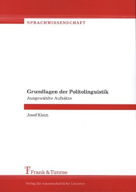 Grundlagen der Politolinguistik (Paperback)