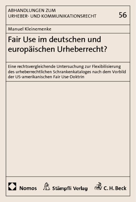 Fair Use im deutschen und europaischen Urheberrecht？ (Paperback)