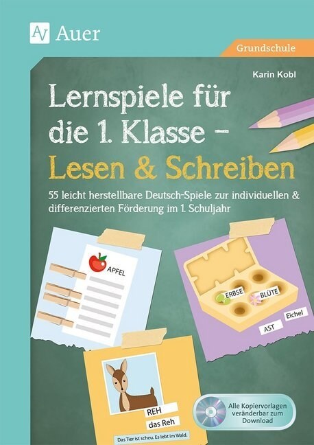 Lernspiele fur die 1. Klasse - Lesen & Schreiben, m. CD-ROM (Pamphlet)