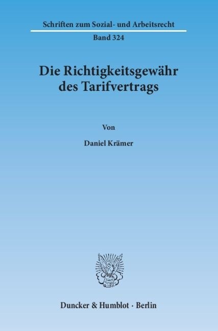 Die Richtigkeitsgewahr des Tarifvertrags (Paperback)